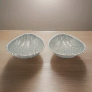 Raymor Contempora by Steubenville Set of 2 Soup Plates Gray Discontinued Rare